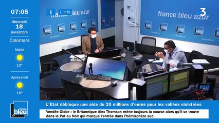 La matinale de France Bleu Azur du 18/11/2020