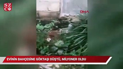 Endonezya'da evinin bahçesine göktaşı düşen kişi milyoner oldu