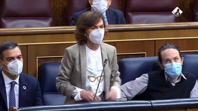 Carmen Calvo estalla contra la bancada del PP: Tiene un trauma democrático