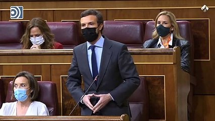 Casado, a Sánchez: "¿Se imagina a Biden pactando con los terroristas del 11S?"