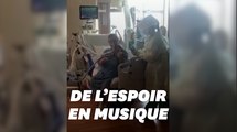 Cet Américain atteint du Covid-19 joue du violon depuis son lit d'hôpital pour égayer les soignants