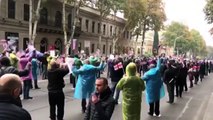 TİFLİS - Gürcistan muhalefeti, ABD'den destek beklentisiyle gösteri düzenledi