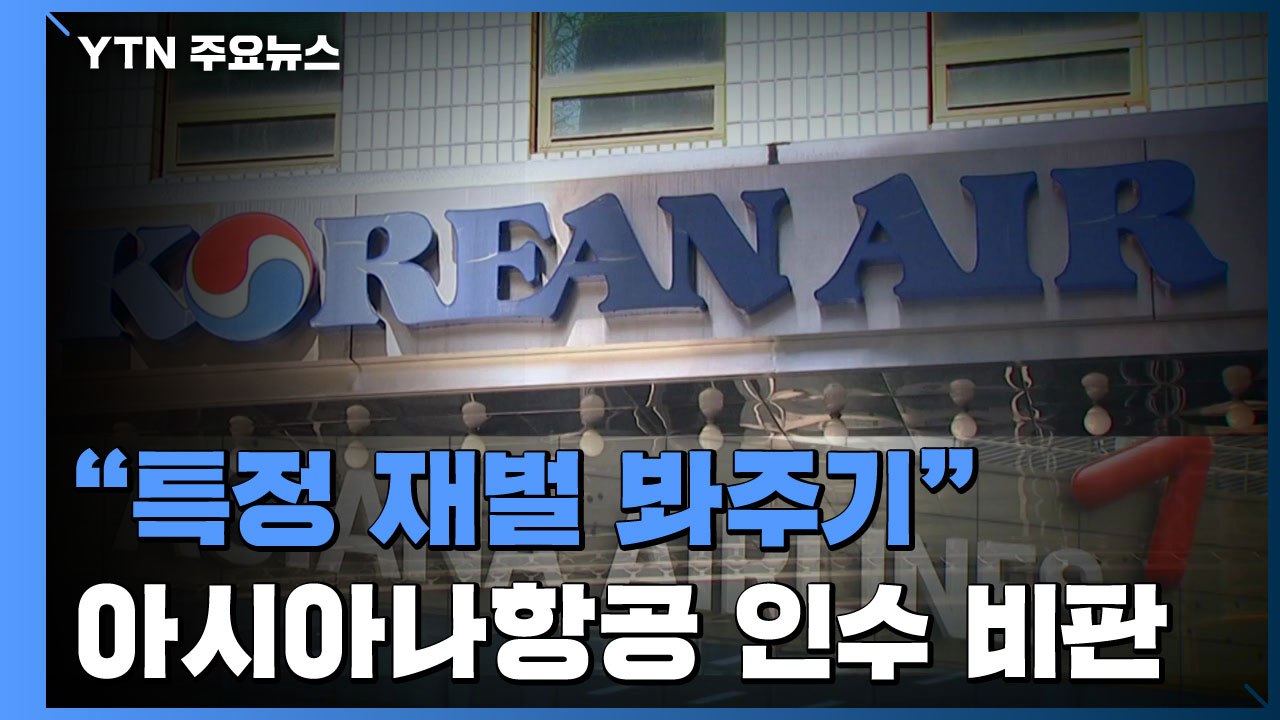 "특정 재벌 봐주기"...여당서도 대한항공 아시아나 인수 추진 비판 / YTN