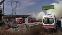 ÇORUM - Yumurta viyolü fabrikasında çıkan yangın hasara yol açtı
