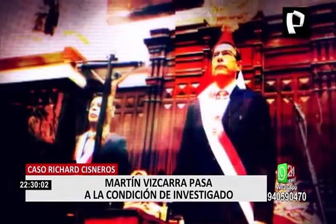 Caso 'Richard Swing': Martín Vizcarra pasa a la condición de investigado