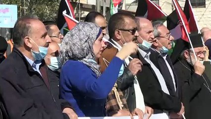 RAMALLAH - Filistinliler, Pompeo’nun Yahudi yerleşim birimine ziyaret planını protesto etti