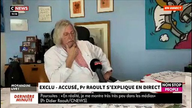 EXCLU - Le Pr Raoult révèle qu'il prépare un livre avec les verbatims de toutes ses déclarations: Je ne renie rien de tout ce que j'ai pu dire - VIDEO