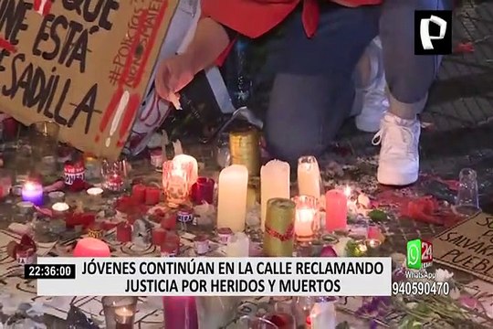Jóvenes continúan en las calles exigiendo justicia por heridos y fallecidos en las manifestaciones