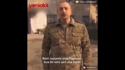 Aliyev'den Paşinyan'a bomba bir video daha! Ermeni uydurmalarını yerle bir ettik