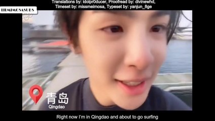 [ENG SUB] Justin Huang Minghao Surfing Vlog
