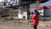 KAYSERİ - Erciyes'te kayak sezonu öncesi kurtarma tatbikatı yapıldı