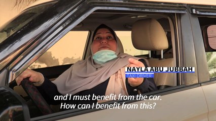 Gaza's first female taxi driver helps women feel safe