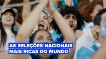 As seleções nacionais com o maior valor de mercado