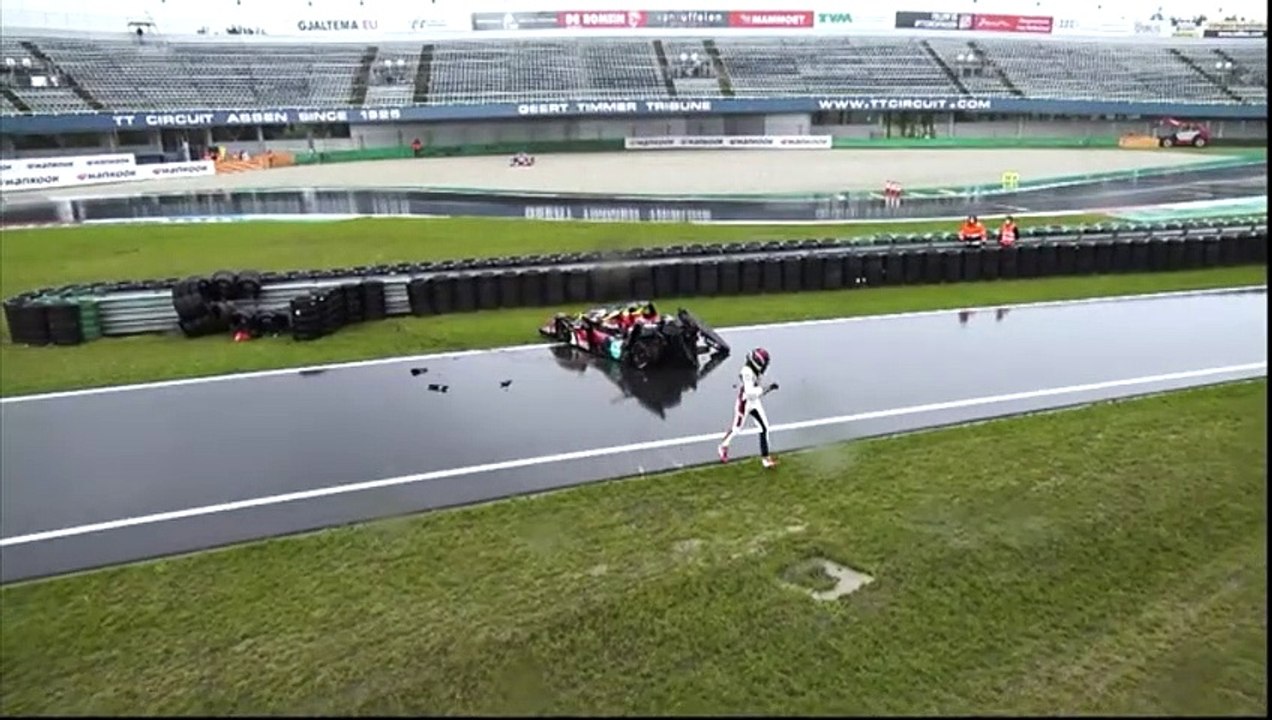 Belcar Assen 2020 Race 1 Rain Multiple Spins Big Crash Red Flag