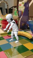 Baby robot dancing