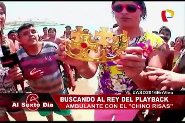 Reto playero: el ‘Chino Risas’ busca al rey del playback ambulante