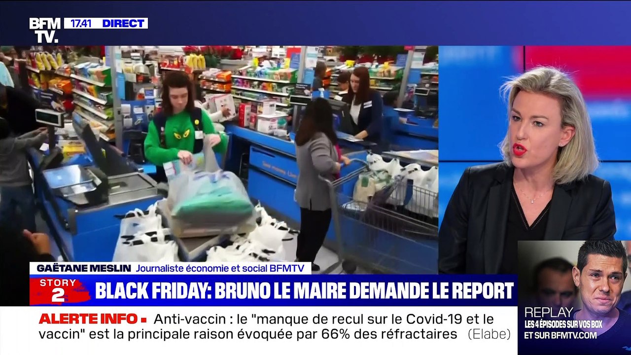 Story 3 : Bruno Le Maire demande le report du Black Friday - 17/11