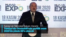 Sanayi ve Teknoloji Bakanı Varank: Türkiye'nin Otomobili'nde yerlilik oranı 2026'da yüzde 68'e çıkacak