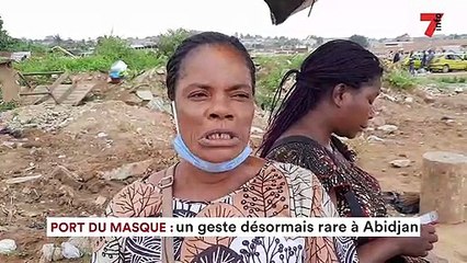 Port du masque : un geste désormais rare à Abidjan
