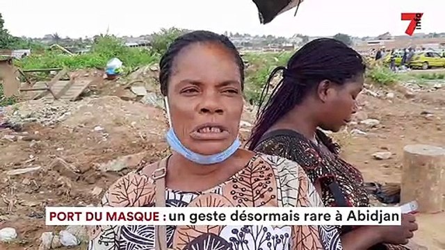 Port du masque : un geste désormais rare à Abidjan