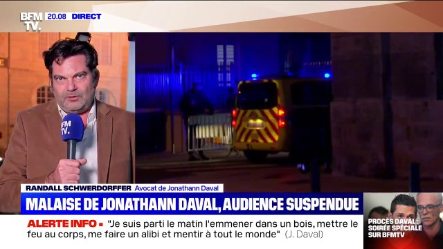 Jonathann Daval a été évacué a priori après un malaise vagal , selon son avocat
