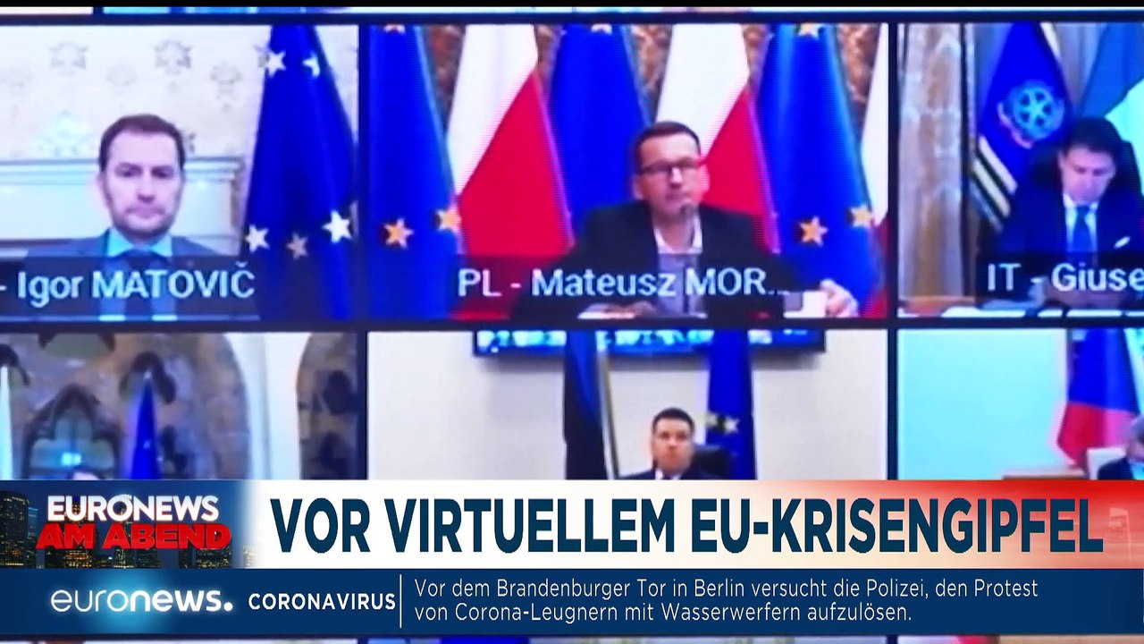 Heftige Proteste gegen Corona-Regeln in Berlin - Euronews am Abend 18.11.