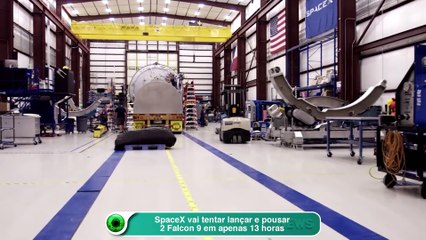 SpaceX vai tentar lançar e pousar 2 Falcon 9 em apenas 13 horas