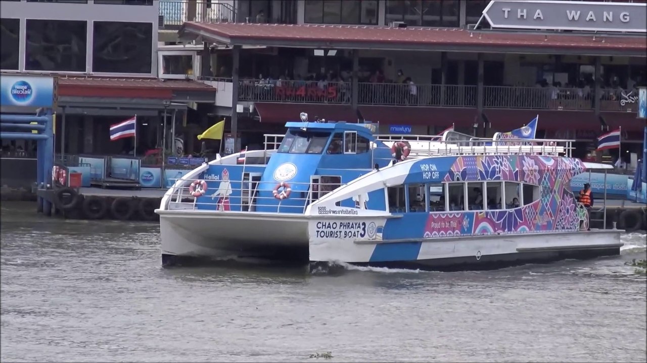 Chao Phraya River tourist boat in Bangkok, Thailand