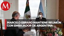 Ebrard se reúne con embajador de Argentina; buscan fortalecer relación bilateral