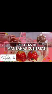 3 recetas de manzanas cubiertas | Cocina Delirante