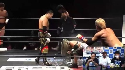 Jun Kasai, Masashi Takeda, Minoru Fujita & Rina Yamashita vs. Daisuke Masaoka, Takashi Sasaki, Tomoya Hirata & Toru Sugiura