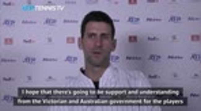 Djokovic hopeful of relaxed Australian Open quarantine restictions