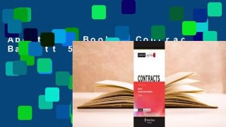 About For Books  Contracts: Barnett 5e  Review