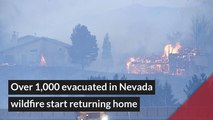 Over 1,000 evacuated in Nevada wildfire start returning home, and other top stories in general news from November 19, 2020.