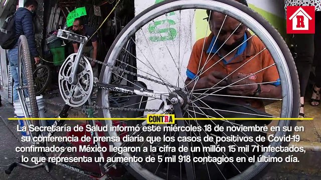 México alcanzó un millón 15 mil 71 infectados; muertes ascienden a 99 mil 528