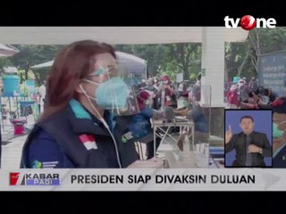 Presiden Jokowi Siap Divaksin Duluan