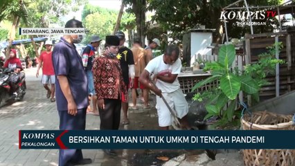 Bersihkan Taman Untuk UMKM di Tengah Pandemi