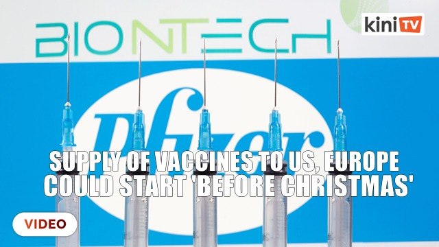 Pfizer-BioNTech vaccine deliveries could start 'before Christmas'