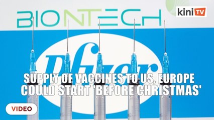 Pfizer-BioNTech vaccine deliveries could start 'before Christmas'