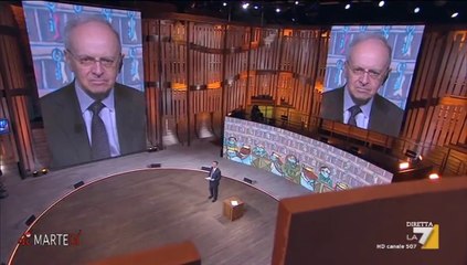 Un Grandissimo Piercamillo Davigo contro Pietro Senaldi e di riflesso contro Floris a Di Martedi