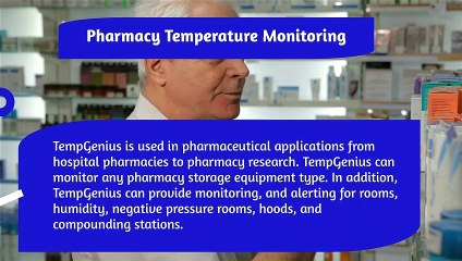 Pharmacy Temperature Monitoring System by TempGenius