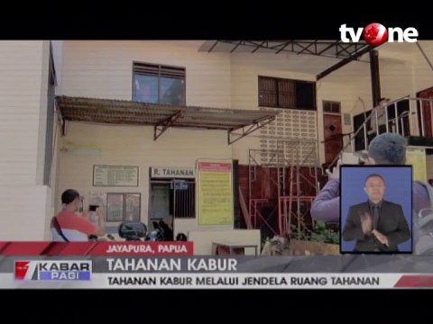 14 Tahanan Polresta Jayapura Kabur Lewat Jendela
