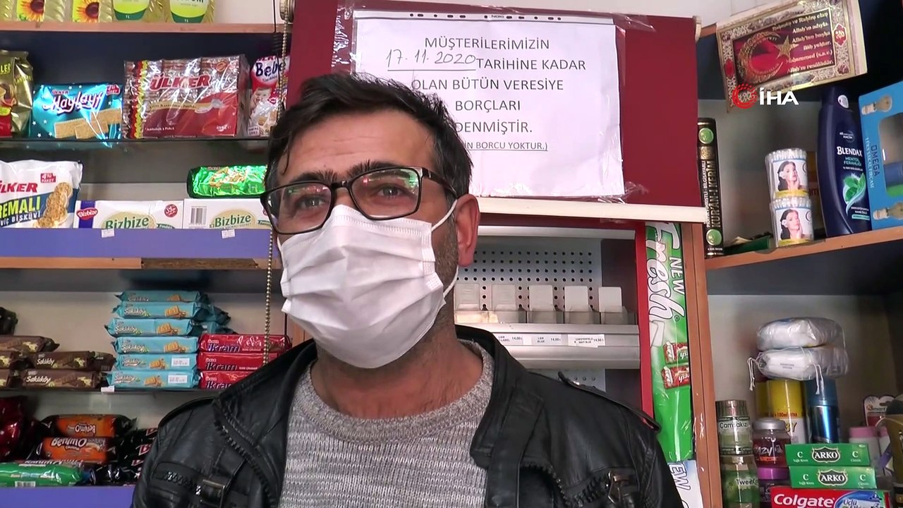 Bakkalın 2 bin 500 TL'lik veresiye defterini satın alarak ortadan kayboldular