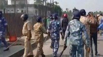 Bengal: Police lathicharge BJP workers in Cooch Behar