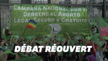 Les Argentines mobilisées à Buenos Aires pour le retour du droit à l'IVG au Parlement
