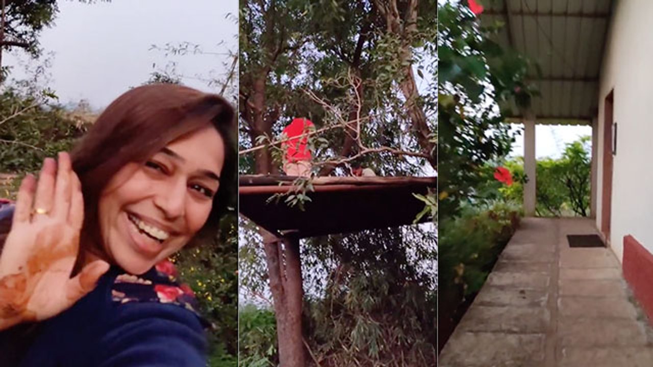 फुलवा खामकरने दिला तिच्या फार्महाऊसचा टूर