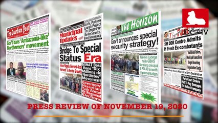 CAMEROONIAN PRESS REVIEW OF NOVEMBER 19, 2020