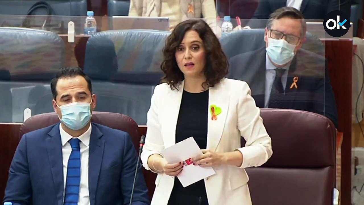 Ayuso dice que Podemos "es violencia pura" donde para ascender "hay que ser pareja de alguien"