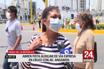 Surquillo: Abren pista auxiliar de la Vía Expresa de Paseo de la República