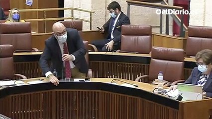 Un diputado de Vox manda "a tomar por culo" a la presidenta del Parlamento de Andalucía